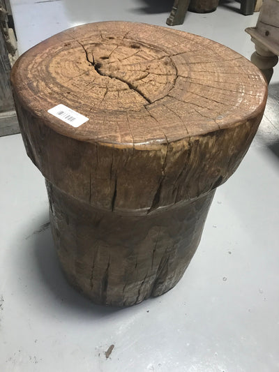 Large Circular Wooden Stool