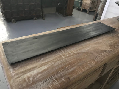 Black Long Rectangular Wooden Plate
