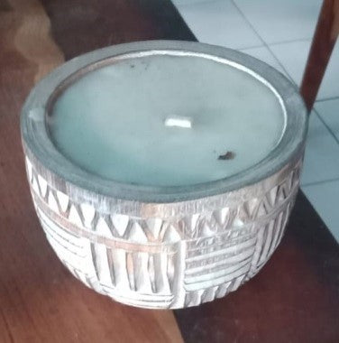 Bali Wood Candle