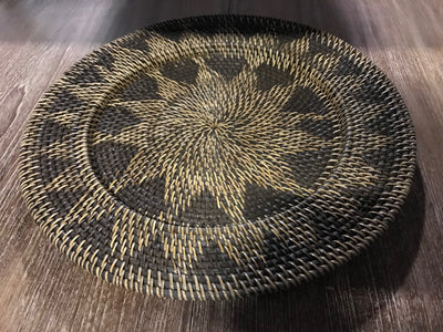 Natural Fiber Woven Plate - Small Size from Three Piece Set