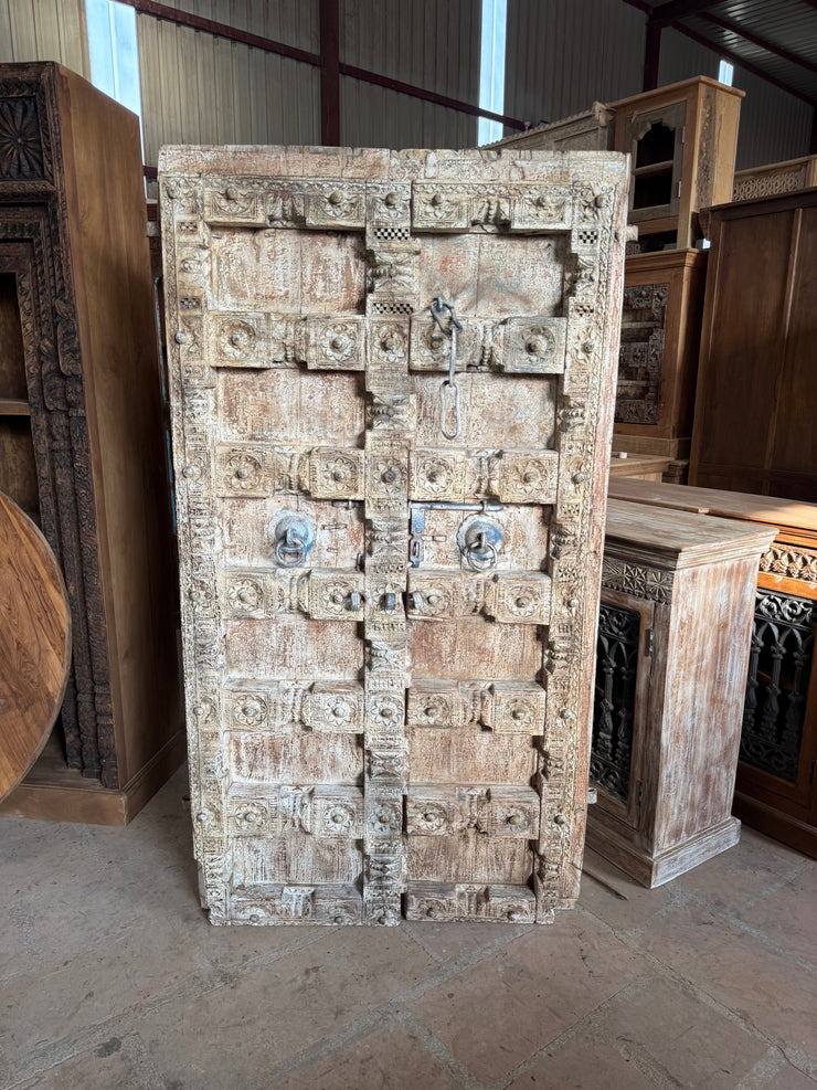 White Washed Wooden Door