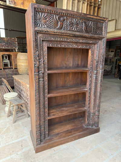 Dark Brown Wooden Book Shelf