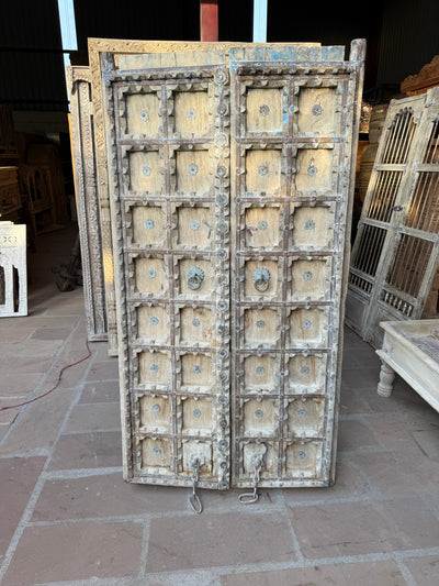 Bleached Wooden Door