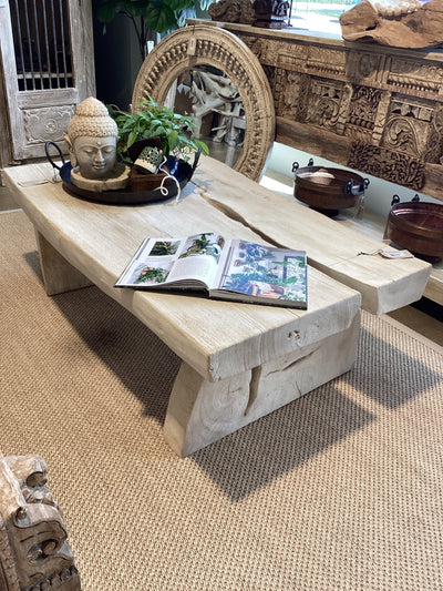 Live Edge Teak Coffee Table