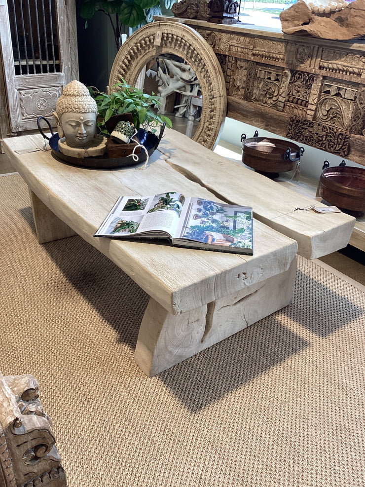 Live Edge Teak Coffee Table