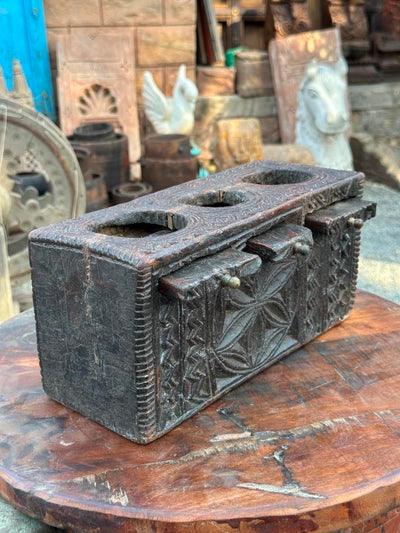 Wooden Spice Box