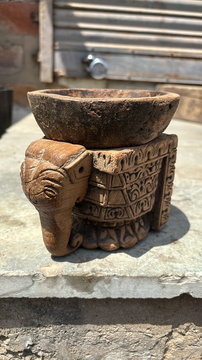 Wooden Figure Candle Stand