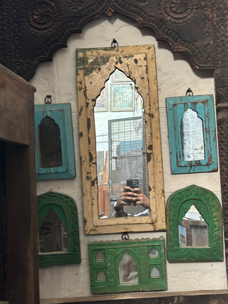 Framed Wooden Mirror