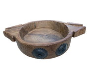 Wooden Bowl with Iron Work