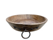 Wooden Bowl with Iron Work