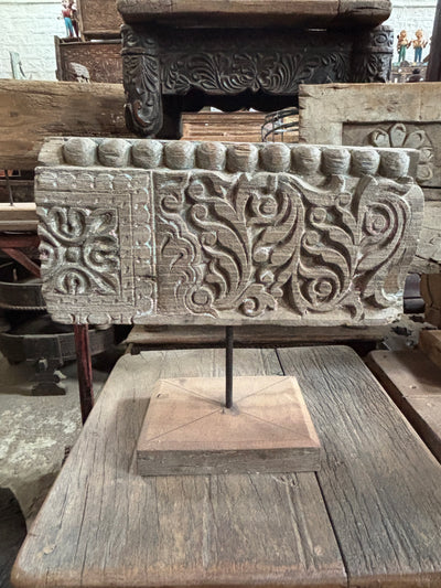 Wooden Carved Panel Stand