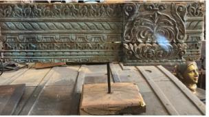 Wooden Carved Panel Stand