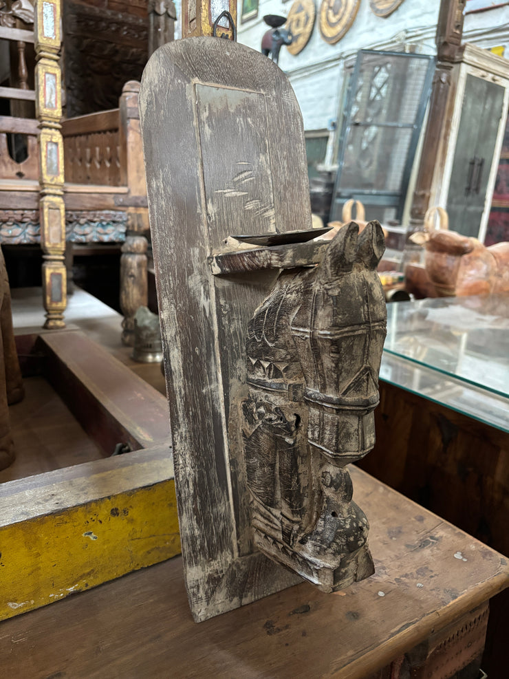 Wooden Rustic Candle Stand