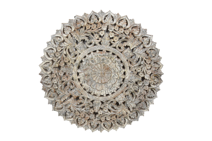 Wooden Round Jali Wall Hanging