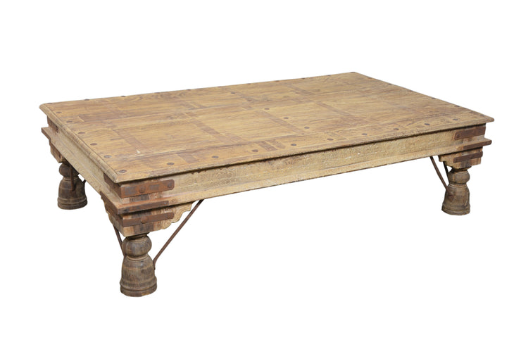 Bleached Wooden Coffee Table