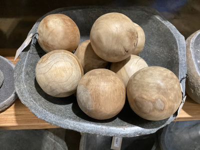 5" Teak Wood Sphere