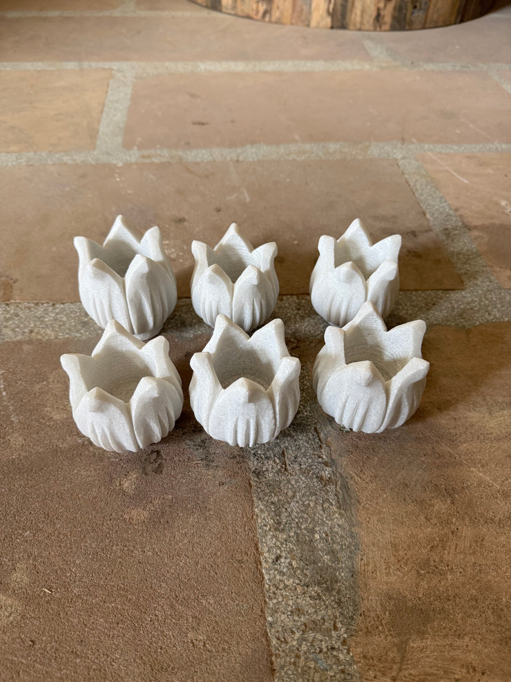 Marble Lotus Plate