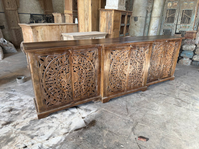 Wooden Cutwork 6 Door Sideboard