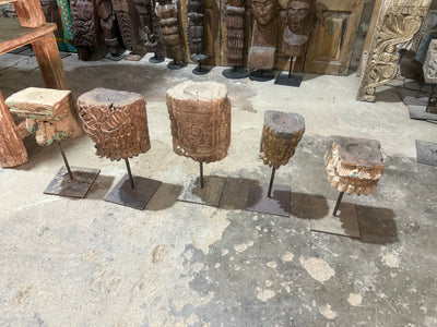 Carved Wooden Bracket on Stand