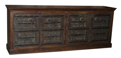 Dark Brown and Black Wooden Cabinet
