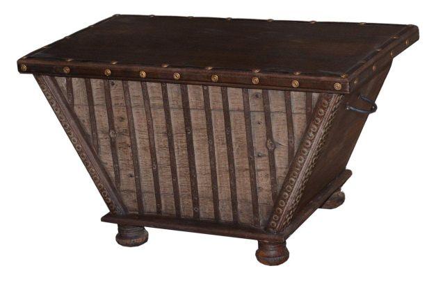 Wooden Trapezoid Shaped Trunk