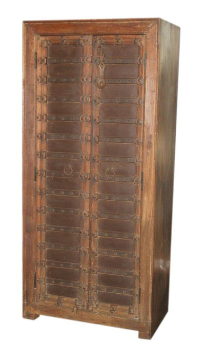 Wooden Iron Almirah with 2 Doors