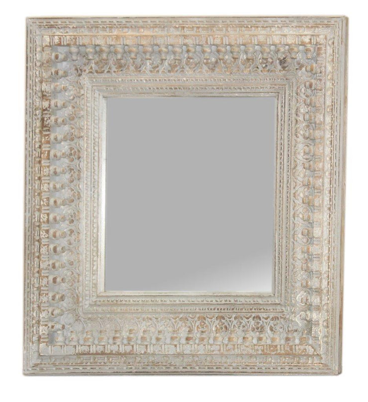 Light Wooden Carved Mirror Frame