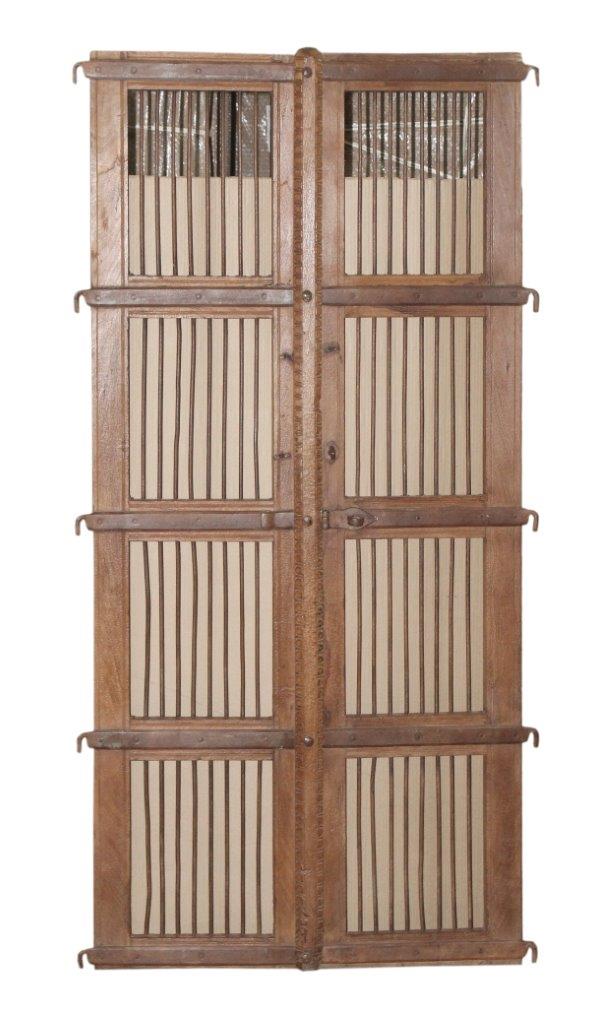 Wooden Iron Fitted Door Panel