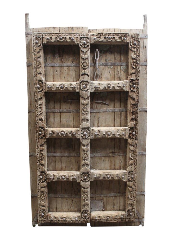 Dark Wooden Iron Fitted Door Panel