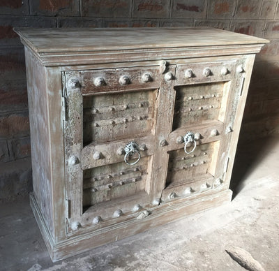 3' Small Carved Wood Cabinet