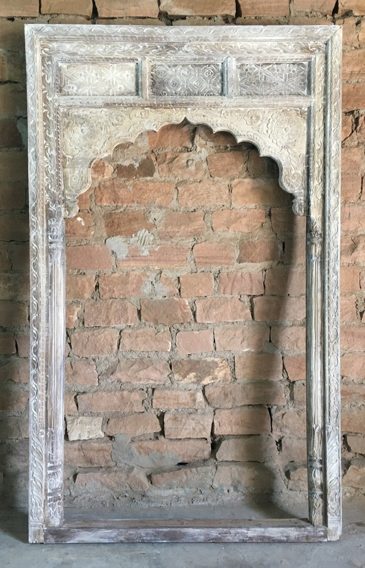 Carved Mirror Frame with Arch