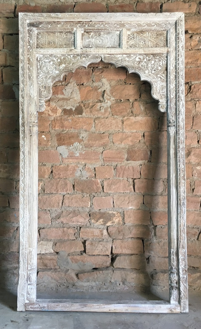 Tall Carved Mirror Frame with Arch