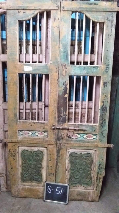 Tall Wooden Jali Door