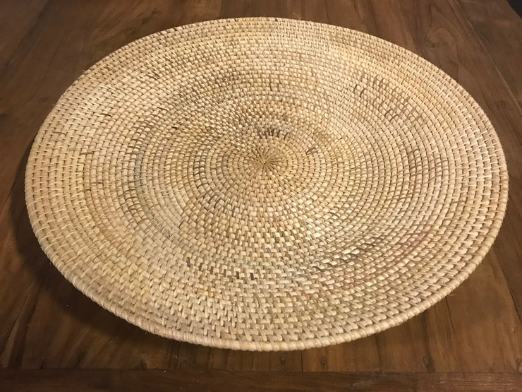 Large Natural Fiber Woven Plate
