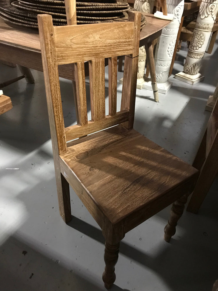 Wooden Chair with Different Legs
