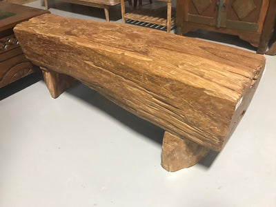 Long Rectangular Wooden Bench