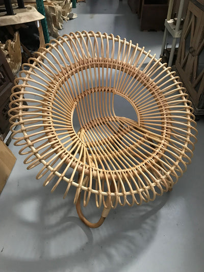 Natural Fiber Woven Circular Chair