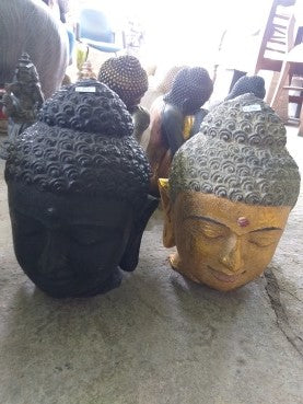 Small Cement Buddha Head