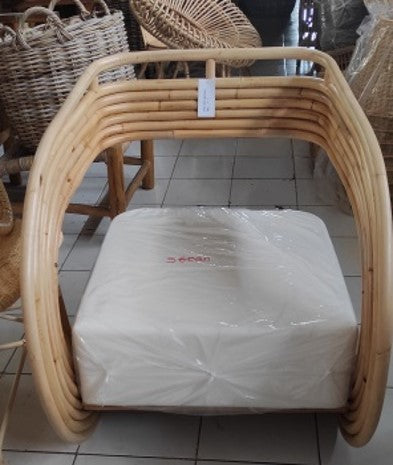 Rattan Chair w/Cushion