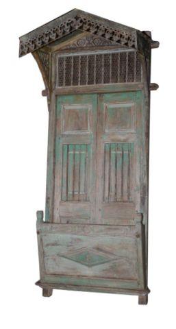 Wooden Jharokha Overhanging Balcony with Pointed Top