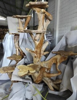 Wooden Root Décor Stand