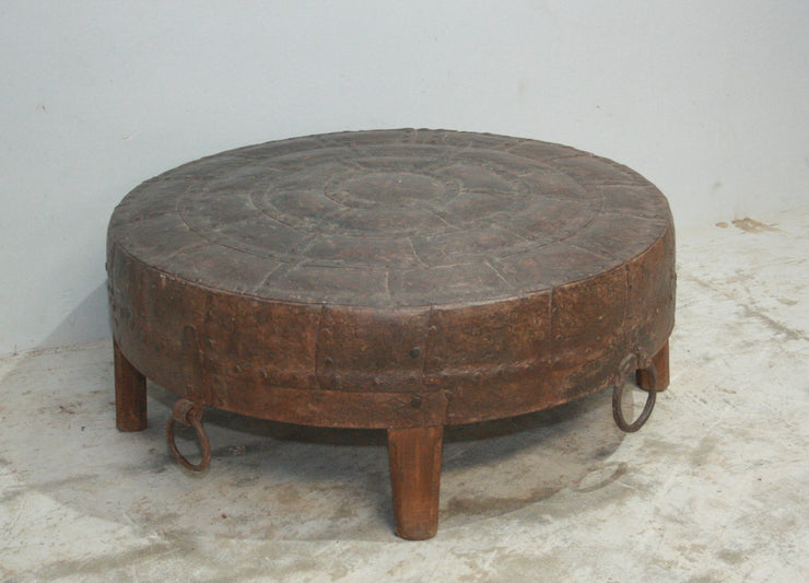 Round Iron Pan Coffee Table