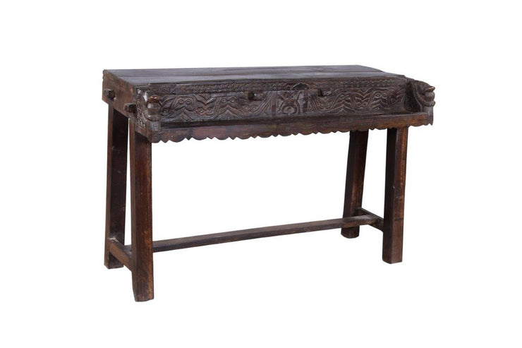 Dark Wooden Damchiya Console Table