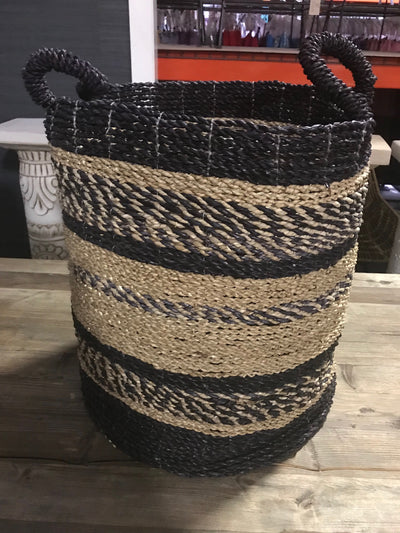Natural Fiber Woven Laundry Basket - Large Size from Three Piece Set