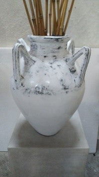 White Pot with Handles- Medium