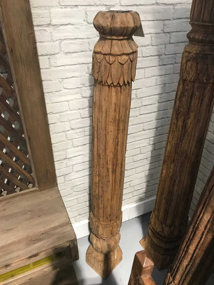 Wooden Candle Holder Pillar