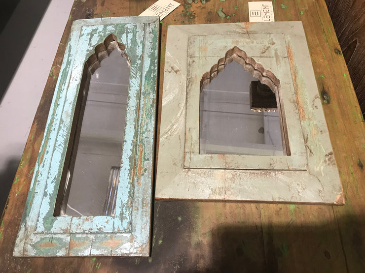Small Mirror with Wooden Frame