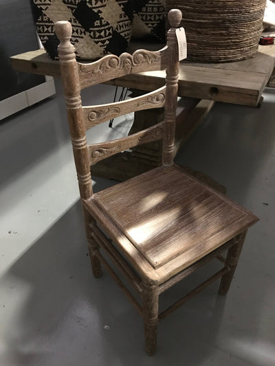 Wooden Chair with Square Seat
