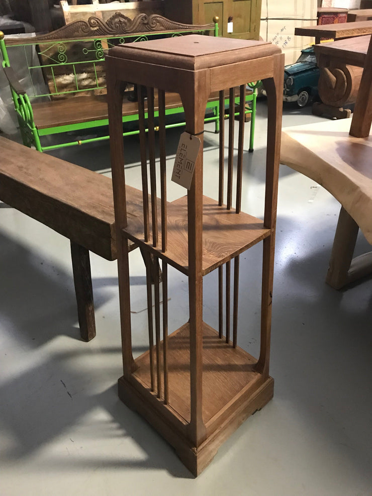 Wooden Stand with Two Shelves