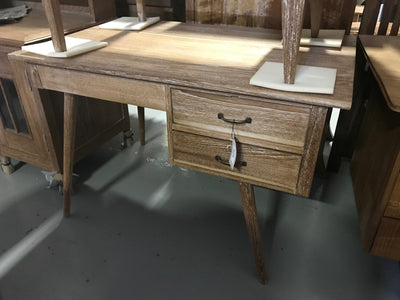 Small Wooden Desk with Two Drawers